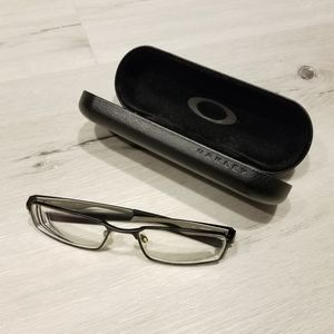 Oakley Matte Black Glasses Frames with Case EUC